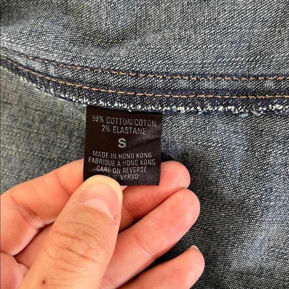 Stylish Denim Trench Coat - Picture 3 of 8